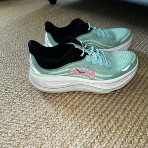 Hoka One One Women's Athletic Shoes - Mint and Blue